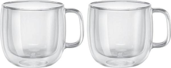 Zwilling 395001130 Çift Camlı Kulplu 2'li Cappucino Bardak Seti - 450 ml - Image 1