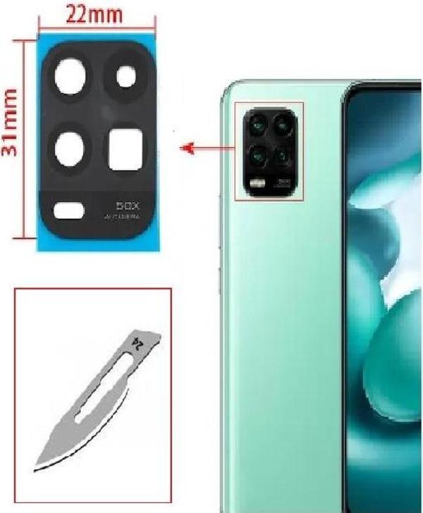 Tkgz Xiaomi Mİ 10 LİTE Arka Kamera CAM Lensi + Bistüri Ucu - Image 1