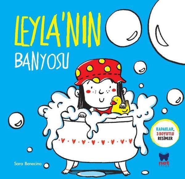 Leyla'nın Banyosu - Kapaklar 3 Boyutlu Resimler - Net Çocuk Yayınları Yayınevi - Image 1