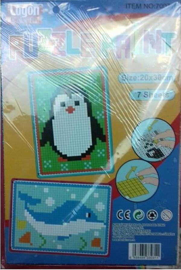 Logon 7007 Simli Puzzle Eva Set Yeni 7 Sayfa Karışık Renk 20X30Cm - Image 1