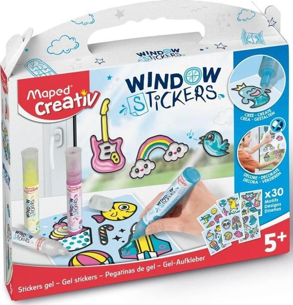 Creativ 4 Renk Jel Boyalı Cam Sticker Seti 907036 - Image 1