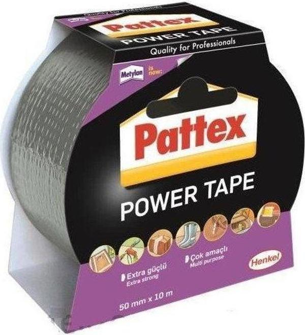 Pattex Power Tape Gri Tamir Bantı 50 Mm X 10 Mt. 1870313 - Image 1