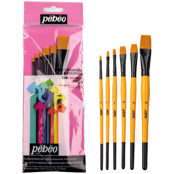Pebeo No:08 Fırça Seti 6 Lı - Image 1