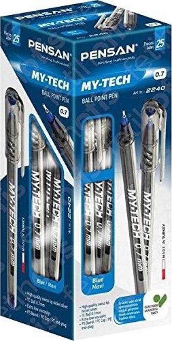 Pensan My-Tech Tükenmez Kalem 1,0 Mm Siyah 25 Li (1 Paket 25 Adet) - Image 1