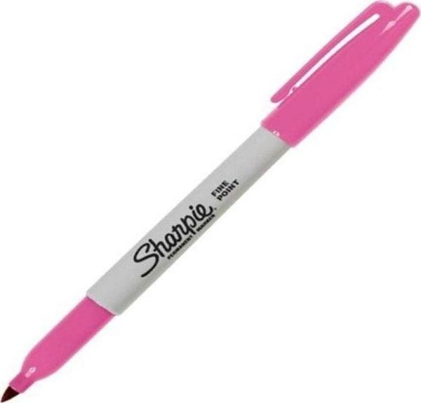 Sharpie 1836457 Permanent Markör Kalem Fine Yuvarlak Uçlu Şeker Pembe (12 Li Kutu) - Image 1