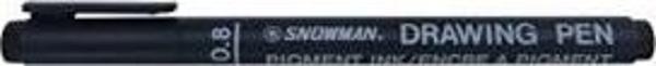 Snowman Ft-700D Teknik Çizim Kalemi Drawing Pen 0.8 Mm Siyah (12 Li Kutu) - Image 1