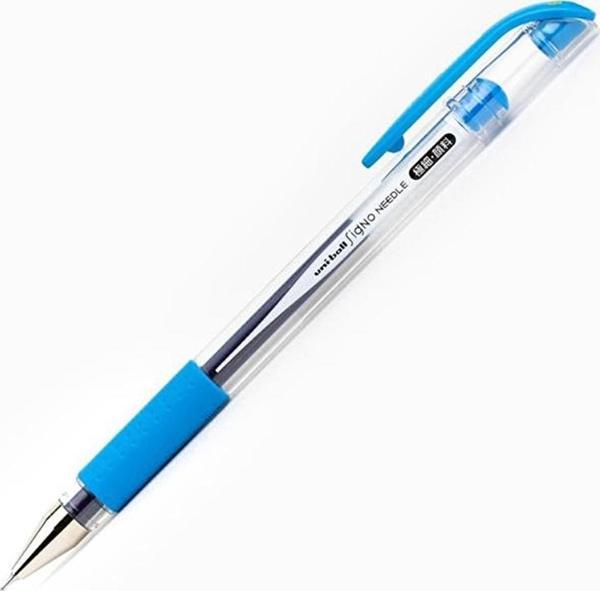 Uni-Ball Roller Kalem Signo Needle İğne Uç 0.38 Mm Açık Mavi Um-151Nd (10 Lu Paket) - Image 1