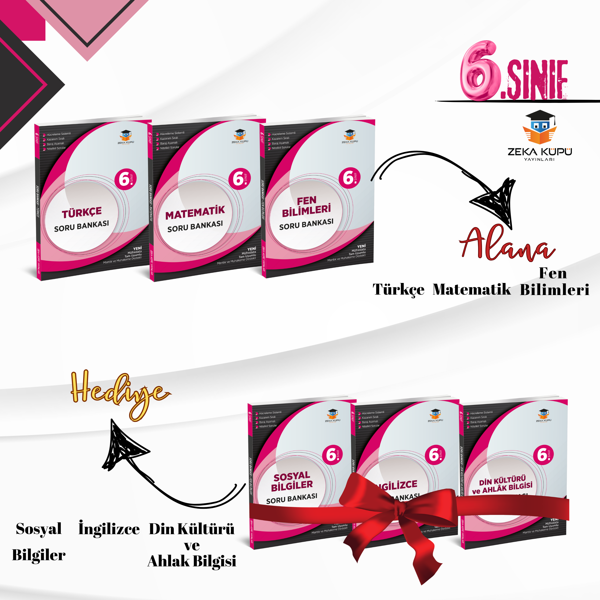 Zeka Küpü Yayınları Muhteşem 6.Sınıf Soru Bankaları Seti - Zeka Küpü Yayınları - Image 1