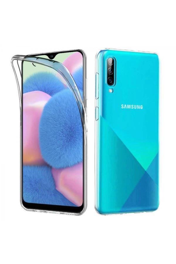 Buffay Samsung Galaxy A30S Çift Taraflı Silikon Kılıf Şeffaf - Image 1