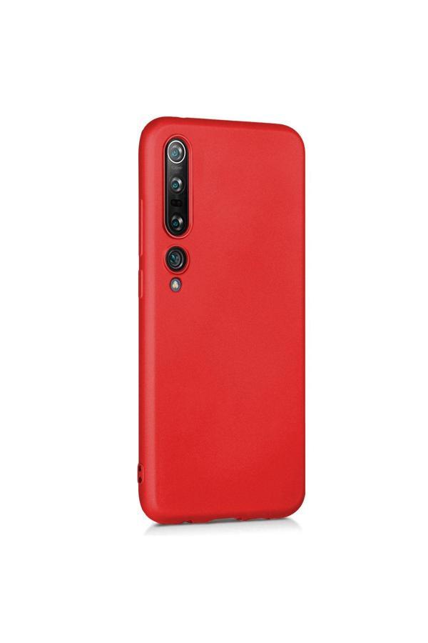 Buffay Xiaomi Mi 10 Pro Premium Silikon Kılıf Bordo - Image 1