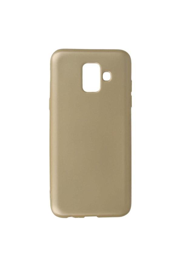 Buffay Samsung Galaxy A6 Plus+ Premium Silikon Kılıf Gold - Image 1