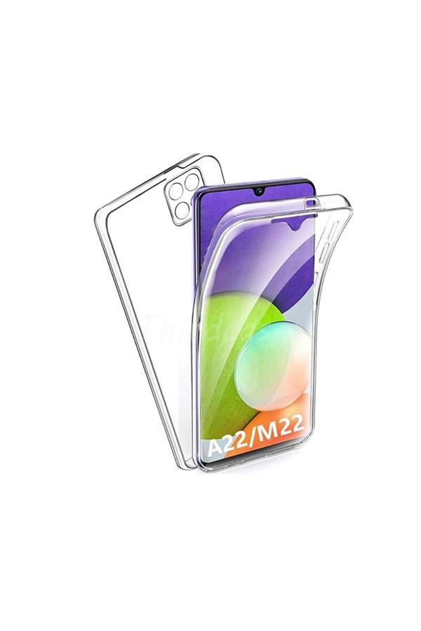 Buffay Samsung Galaxy A22 Çift Taraflı Silikon Kılıf - Image 1