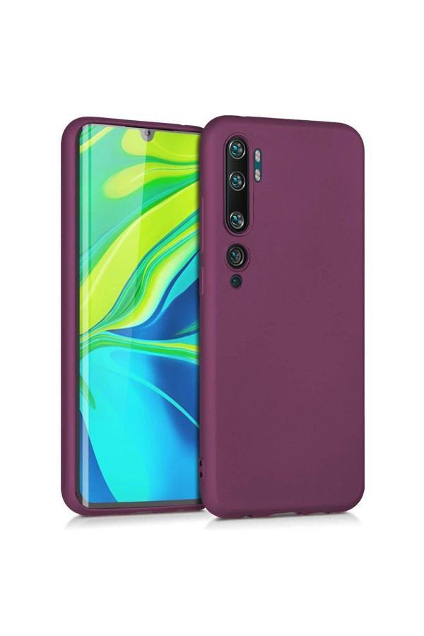 Buffay Xiaomi Mi Note 10 Pro Premium Silikon Kılıf Mor - Image 1