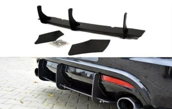 Vw Scirocco R Arka Tampon Difüzör Eki Plastik İthal 2009+ Sonrası Uyumlu - Image 1