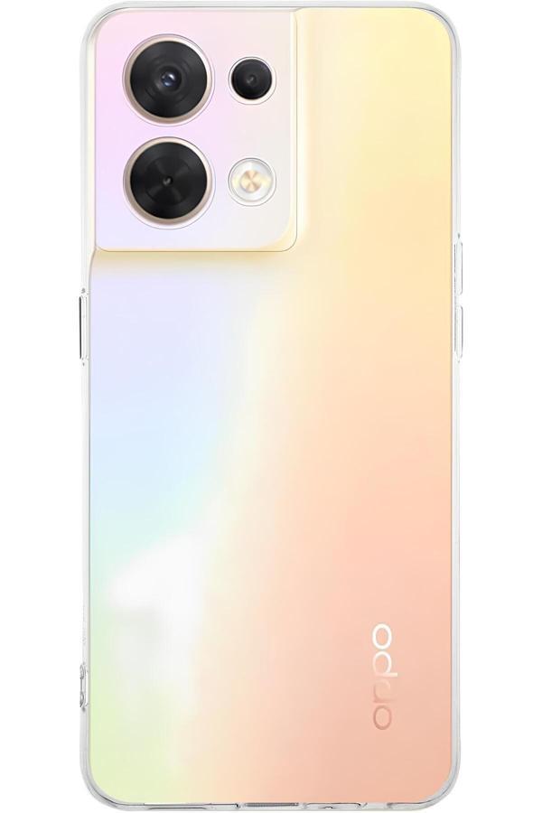 Buffay Oppo Reno 8 Premium Şeffaf Silikon Kılıf - Image 1