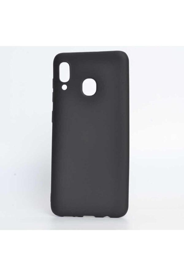 Buffay Samsung Galaxy A40 Premium Silikon Kılıf Siyah - Image 1