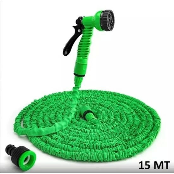 ZHL Tools Uzayan Hortum Tabancalı 15 Metre Magic House | Bahçe Sulama İçin Expandable Hose - Image 1