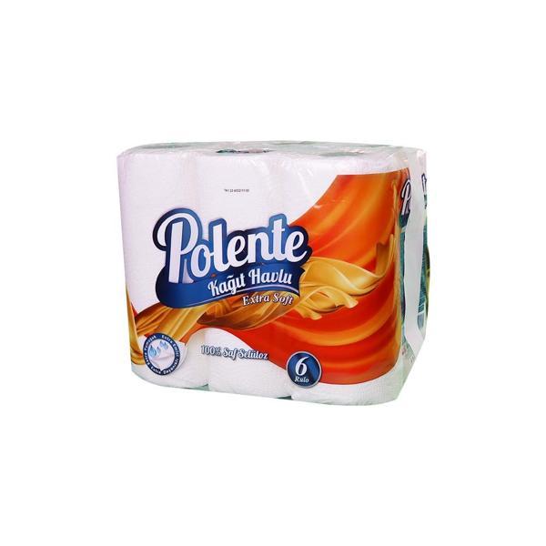 Polente Extra Soft Çift Katlı 6 lı Ev Tipi Klasik Rulo Kâğıt Havlu - Image 1
