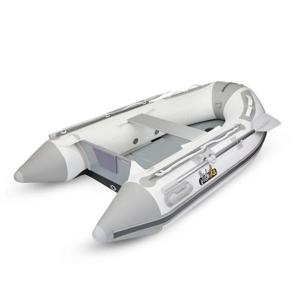 Fishika 240cm Beyaz Ahşap Taban Omurgalı Şişme Bot - Image 1