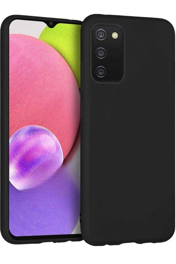 Buffay Samsung Galaxy A03S Premium Silikon Kılıf Siyah - Image 1