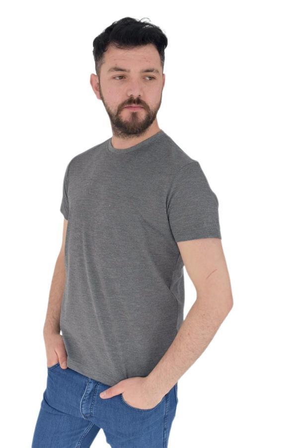 Erkek Büyük Beden Sıfır Yaka Tişört Ottoman BGL-ST01891 - Image 1