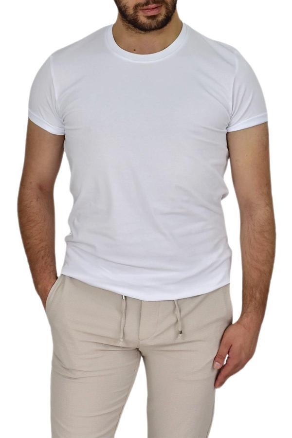 Erkek Sıfır Yaka Tişört 4380 BGL-ST03795 - Image 1