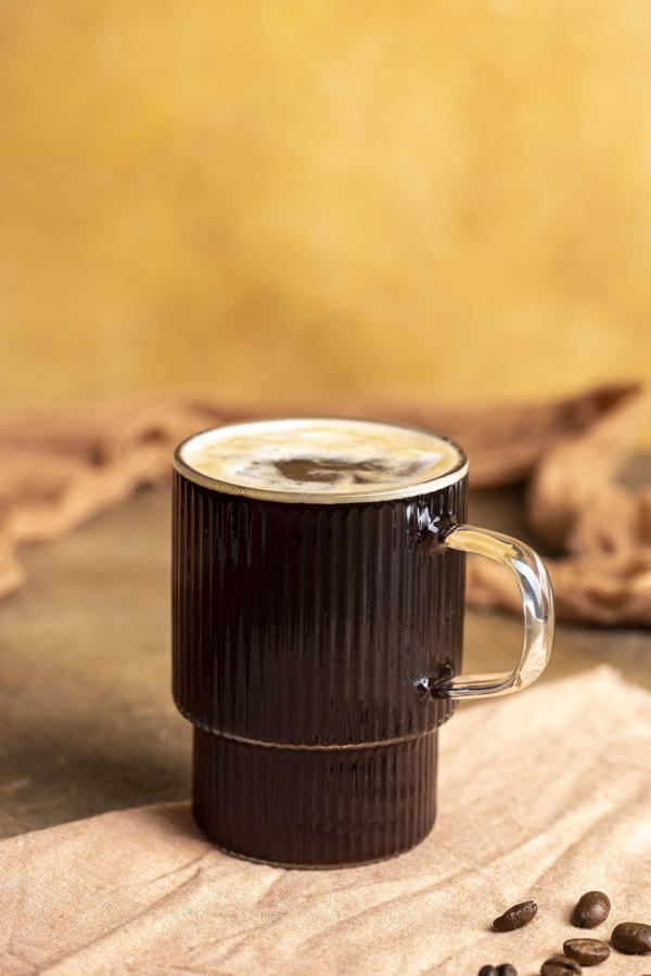 Bela Kare Kulplu Cam Kupa 350ml - Image 1