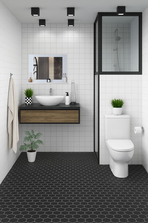 Teknor Yakut Stil 60x45 Beyaz Raflı Banyo Aynası - Image 1