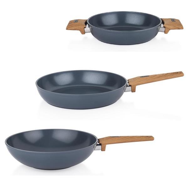 Seramik Tava Sahan Wok Seti Tava 24 CM Sahan 20 CM Wok 28 CM Sc ha fer - Image 1