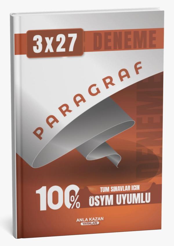 Tüm Sınavlar İçin 3x27 Paragraf Deneme Anla Kazan Yayınları - Anla Kazan Yayınları - Image 1
