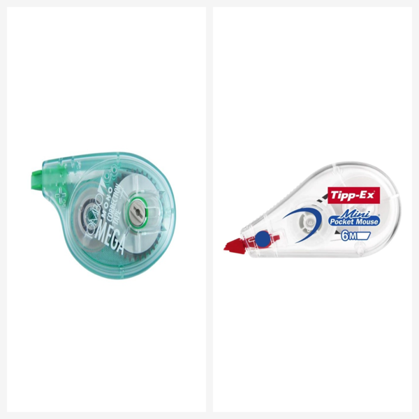 Tombow Mega 4.2mm x 16m Şerit Silici & Tipp-Ex Şerit Silici Mini Pocket Mouse 5mmx6m - Image 1