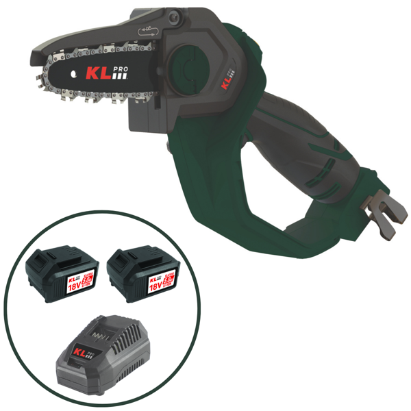Klpro KLBZT18B-50 18V/Ah. Çift Akülü Kömürsüz 179mm Zincirli Testere - Image 1