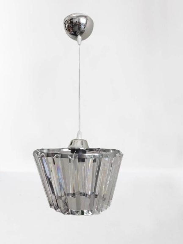 DMR Kristal Taşlı Konik KROM Büyük Yuvarlak E-27 Duylu - Image 1