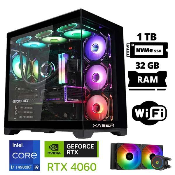 Xaser Lexus x20 i9 14900KF 32GB DDR5 Ram 1TB M.2 NVMe SSD 8GB RTX4060 Masaüstü Oyuncu Bilgisayarı - Image 1