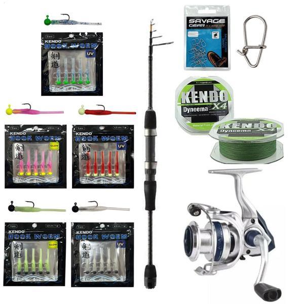 YekOutdoor HookWorm LRF Seti Okuma Lrf-Tele-706UL 212cm 1-8 gr Lrf Kamışı&Okuma ARIA-1000a 1BB Olta Makinesi - Image 1