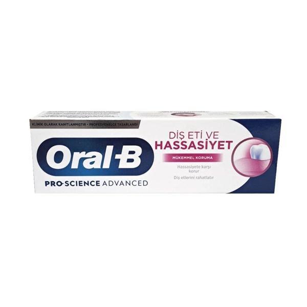 Oral-B Pro Science Advanced Diş Eti ve Hassasiyet Mükemmel Koruma Diş Macunu 75 ml - Image 1