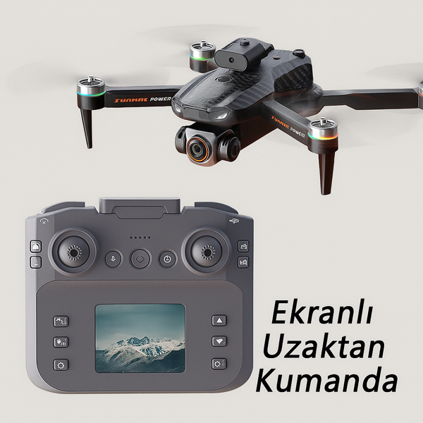 Ekranlı Kumandalı 2K Kameralı Akıllı Drone - Uzun Menzilli, Yüksek Performans - Image 1