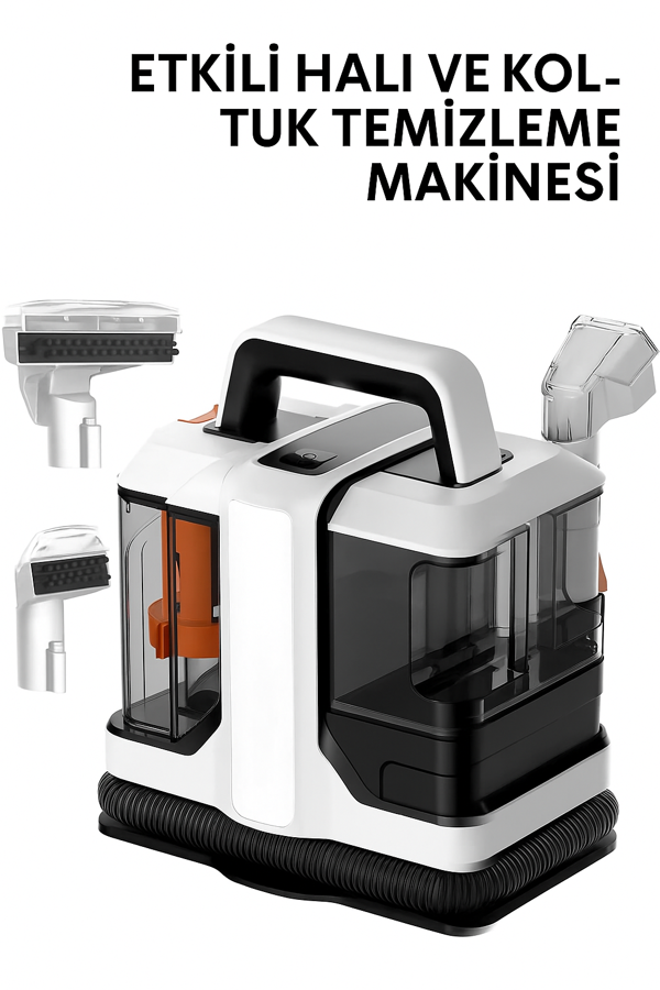 Profesyonel Koltuk Temizleyici Makine – Çift Su Hazneli, Kompakt Tasarım - Image 1