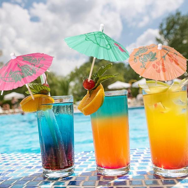 VIP 12 PCS COCKTAIL UMBRELLA 12 ADET KOKTEYL ŞEMSİYESİ RENKLİ KOKTEYL ŞEMSİYESİ KOKTEYL AKSESUARLARI - Image 1
