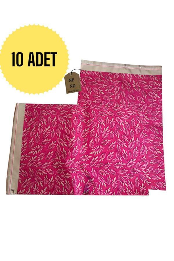Enefendi 10 Adet Metalize Hediye Poşeti Kendinden Yapışkanlı Fuşya(Pembe) 30X45 - Image 1