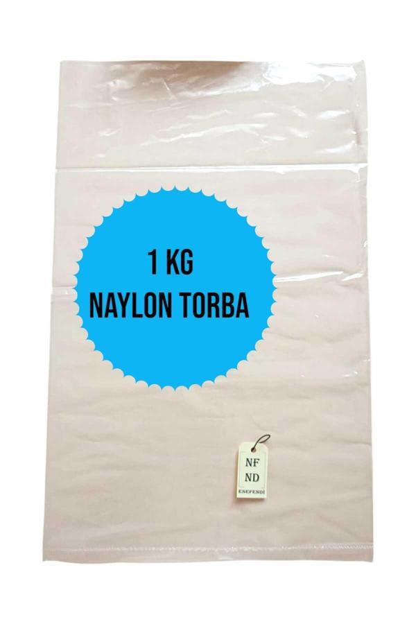 Enefendi 1'Lik Naylon Torba Poşet Alışveriş Sağlam Erzak Şeffaf Bakkaliye Torbası 1 Kg 18X29Cm - Image 1