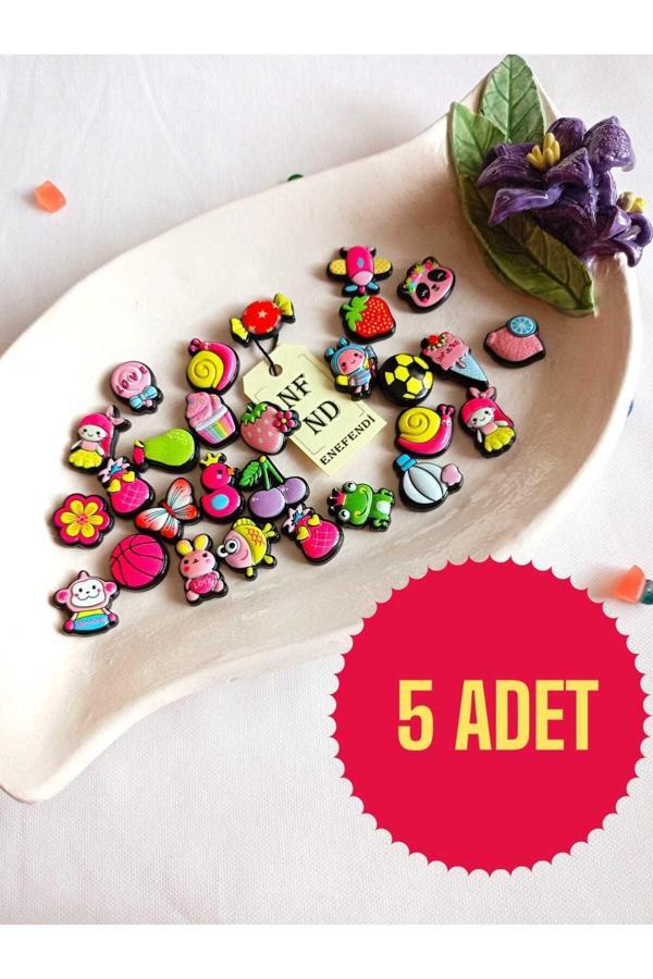 Enefendi 5 Adet Sticker 3D Yapışkanlı Matara Sticker Karışık Gelir Hediye Oyuncak Desenli - Image 1