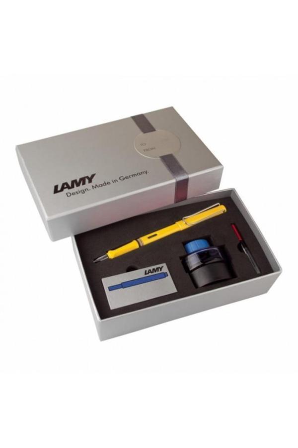 Lamy Safari Dolma Kalem Seti M Uç Gri Karton Kutulu Sarı 18ds-m - Image 1