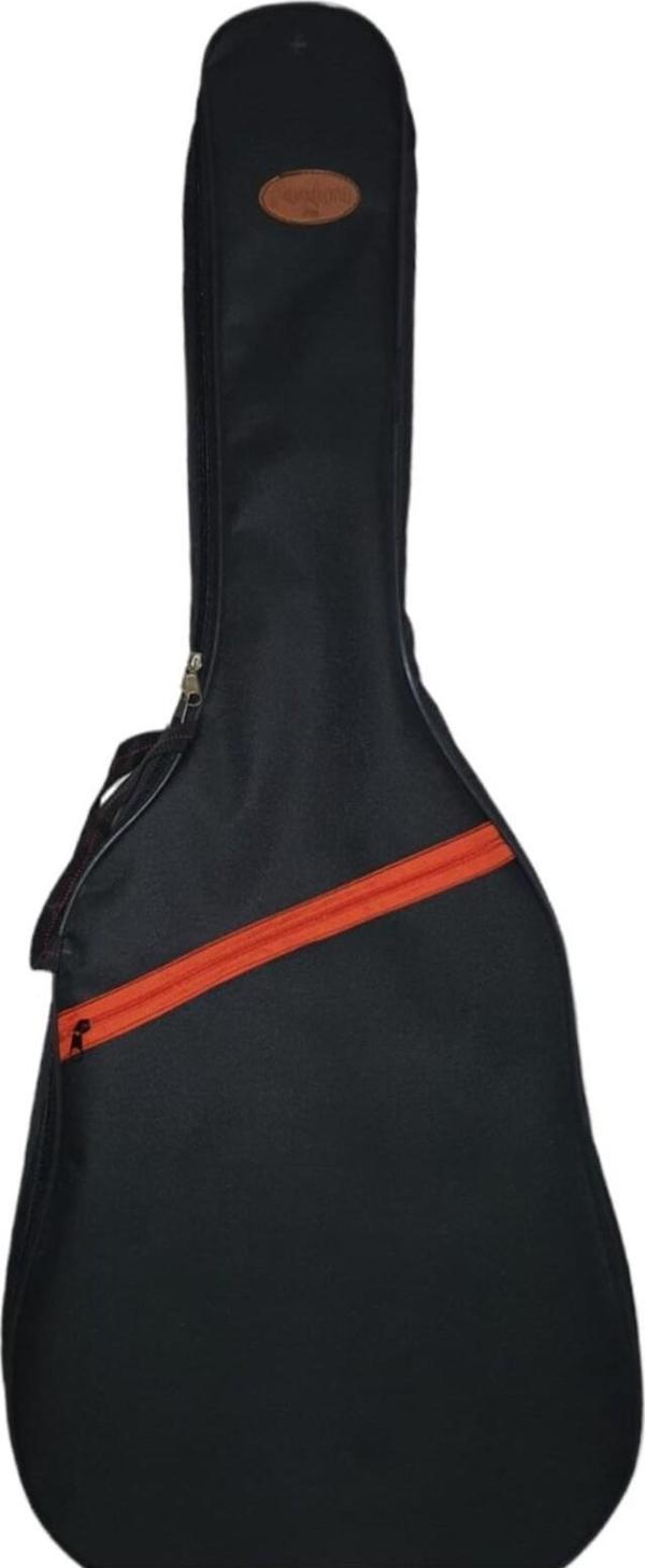 Donizetti Profesyonel Su Geçirmez 10 Mm Pedli Soft Case Akustık Gitar Kılıfı - Siyah - Image 1
