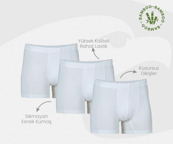 6 Adet Şahin Erkek Bambu Boxer 70059 - Image 1