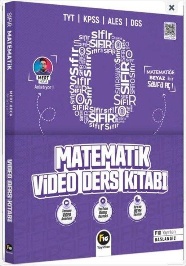 Mert Hoca ile Sıfırdan Matematik Video Ders Kitabı - F10 Yayınları - Image 1