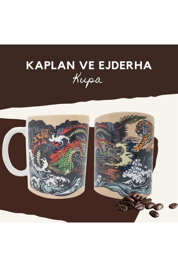 Çin Kültür Merkezi Kaplanlı Ve Ejderhalı Kupa - Image 1