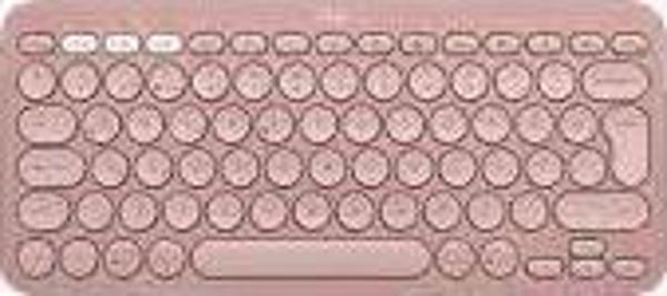 Logitech 920-011861 K380S Pebble Keys 2 Bluetooth Pembe Klavye - Image 1