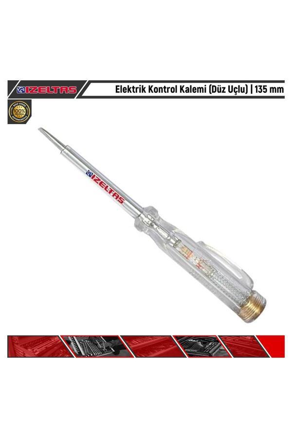 İzeltaş Elektrik Kontrol Kalemi (Düz Uçlu) | 135 Mm - Image 1