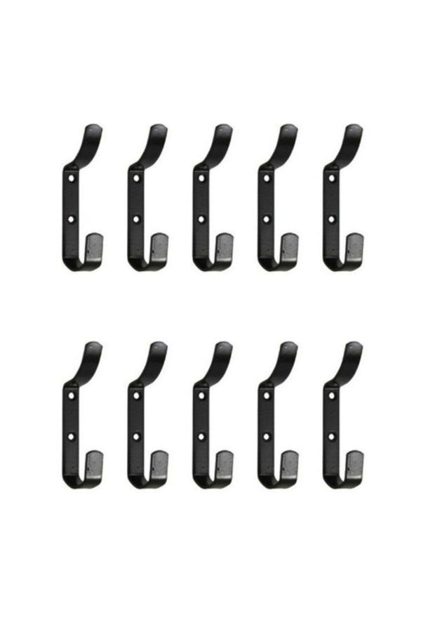 Beşel BA860SY Çengel Siyah 4x10,8 Cm Metal Askı 10 Adet - Image 1